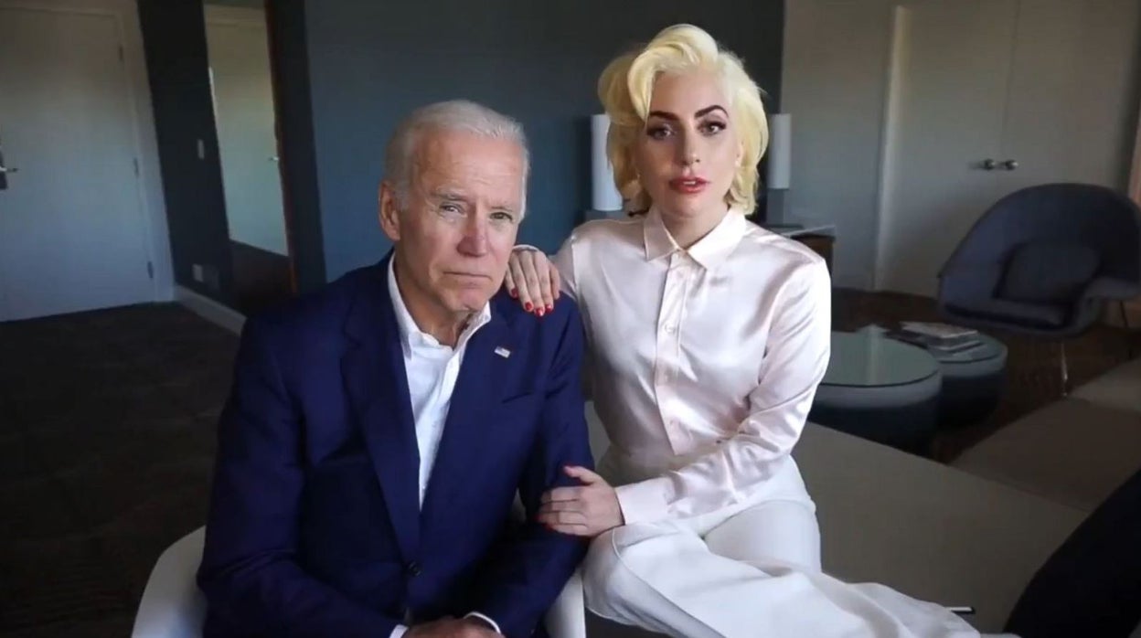 Joe Biden y Lady Gaga