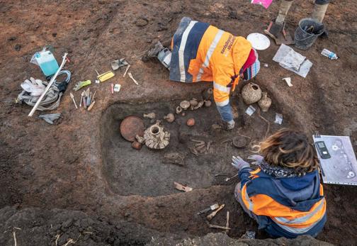 Descubren una tumba de un niño enterrado con su perro en la Galia romana hace 2.000 años