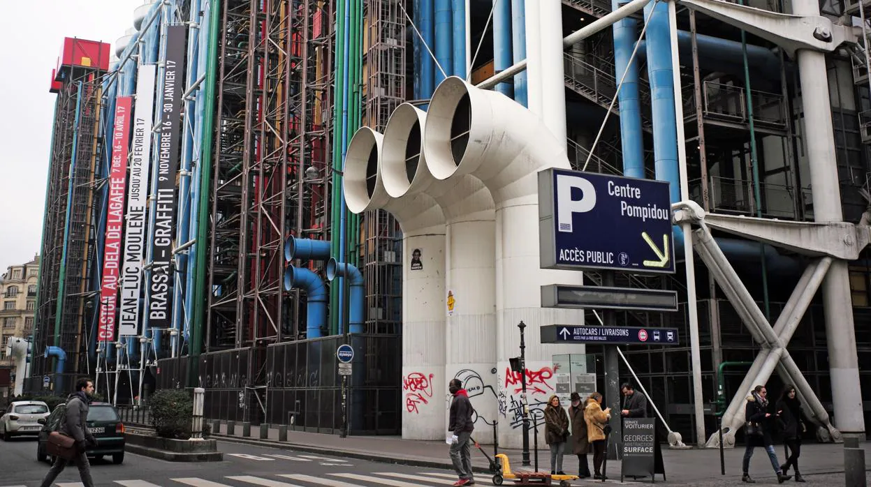 Exterior del Centro Pompidou de París