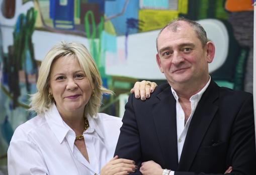 Raquel Ponce y José Robles, galeristas de aniversario