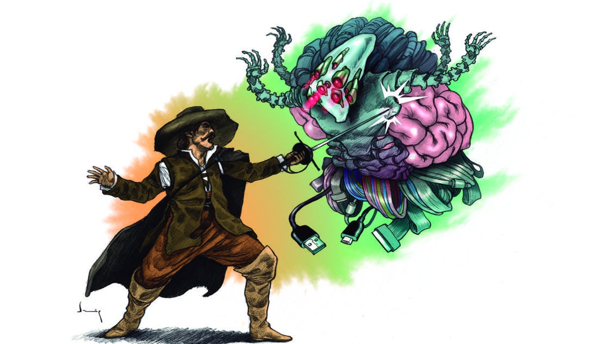 El duelo (¿a muerte?) entre el hombre y la inteligencia artificial, según el ilustrador Daniel Parra