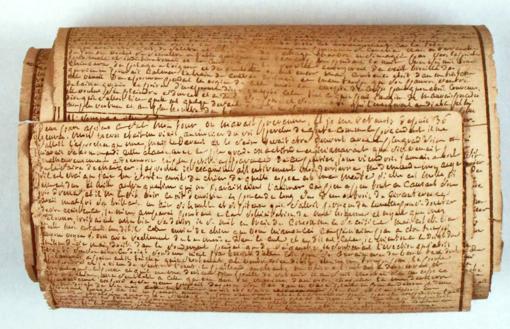 Manuscrito de 'Las Ciento veinte jornadas de Sodoma''