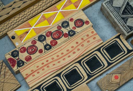 Detalle de algunas de las tablas de «Amazonía»