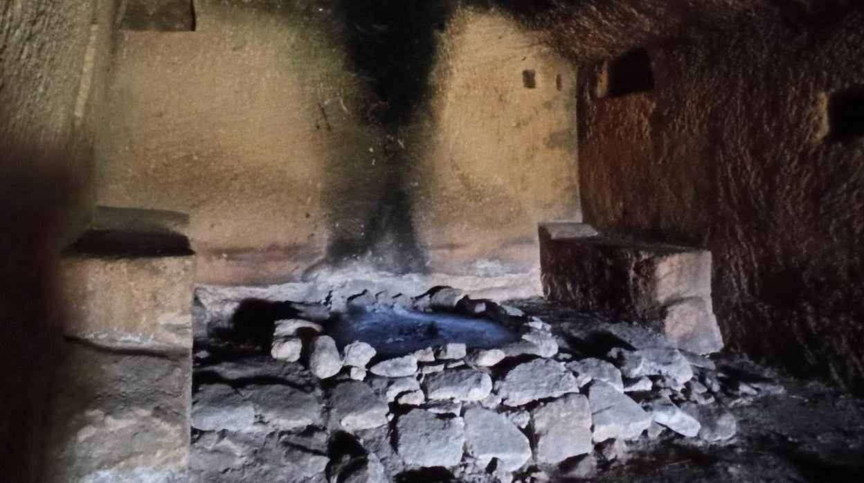 Interior de la estancia I de la Muela de Alborajico