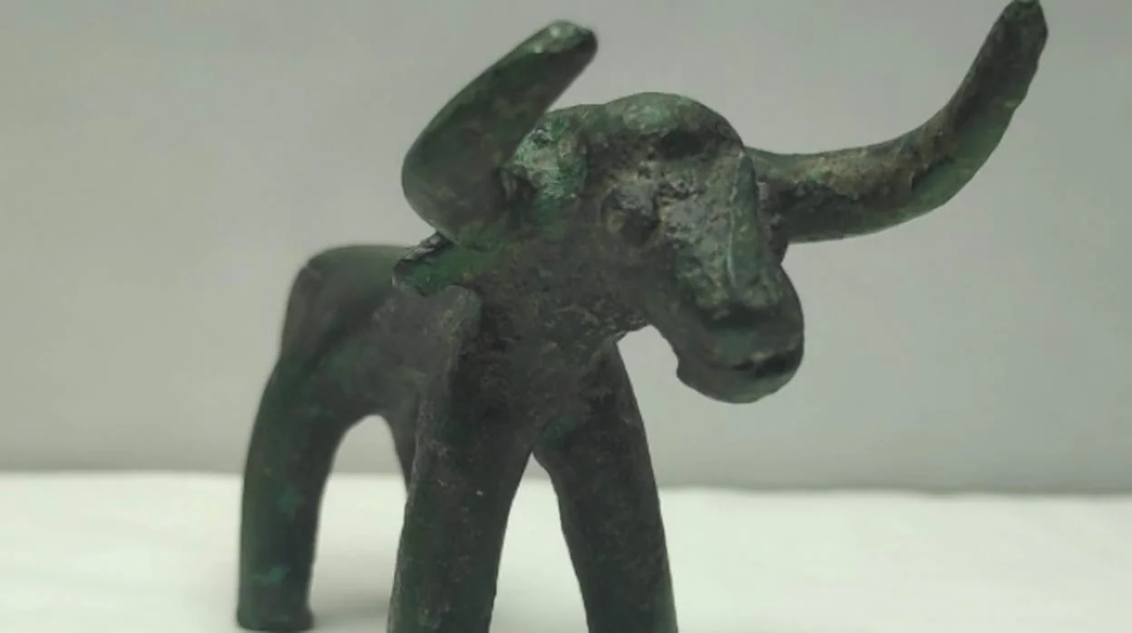 El toro de bronce encontrado