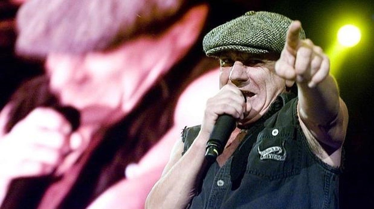 Brian Johnson, durante un concierto en Madrid