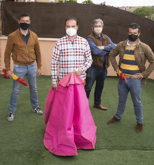 Javier Ortiz, Luis Miguel Calvo, Rubén Sánchez y Javier Cerrato