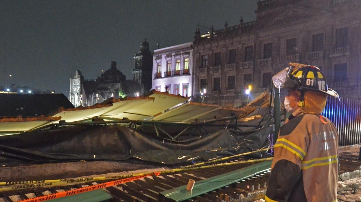 La techumbre de la Casa de las Águilas se desplomó por las fuertes lluvias