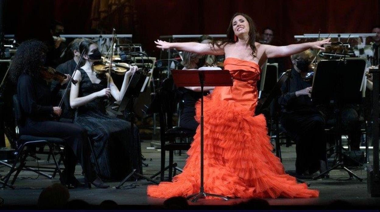 Sonya Yoncheva, durante el recital