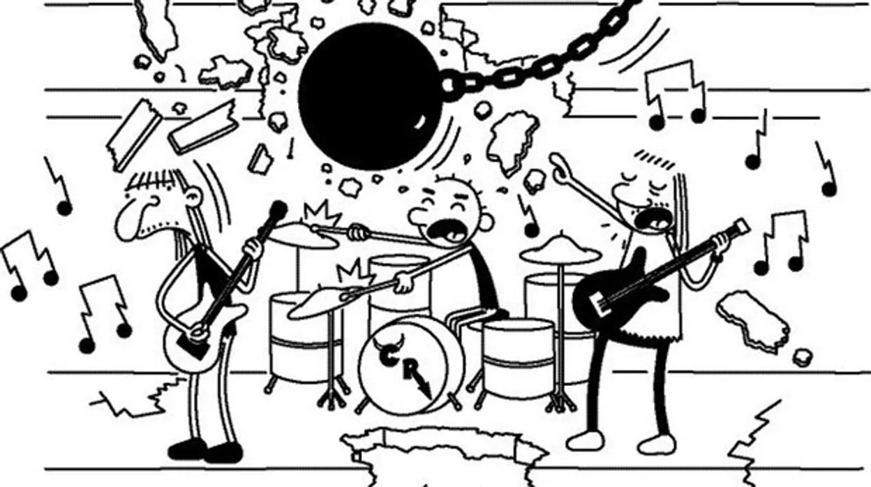 Ilustración de Jeff Kinney para 'Diario de Greg'