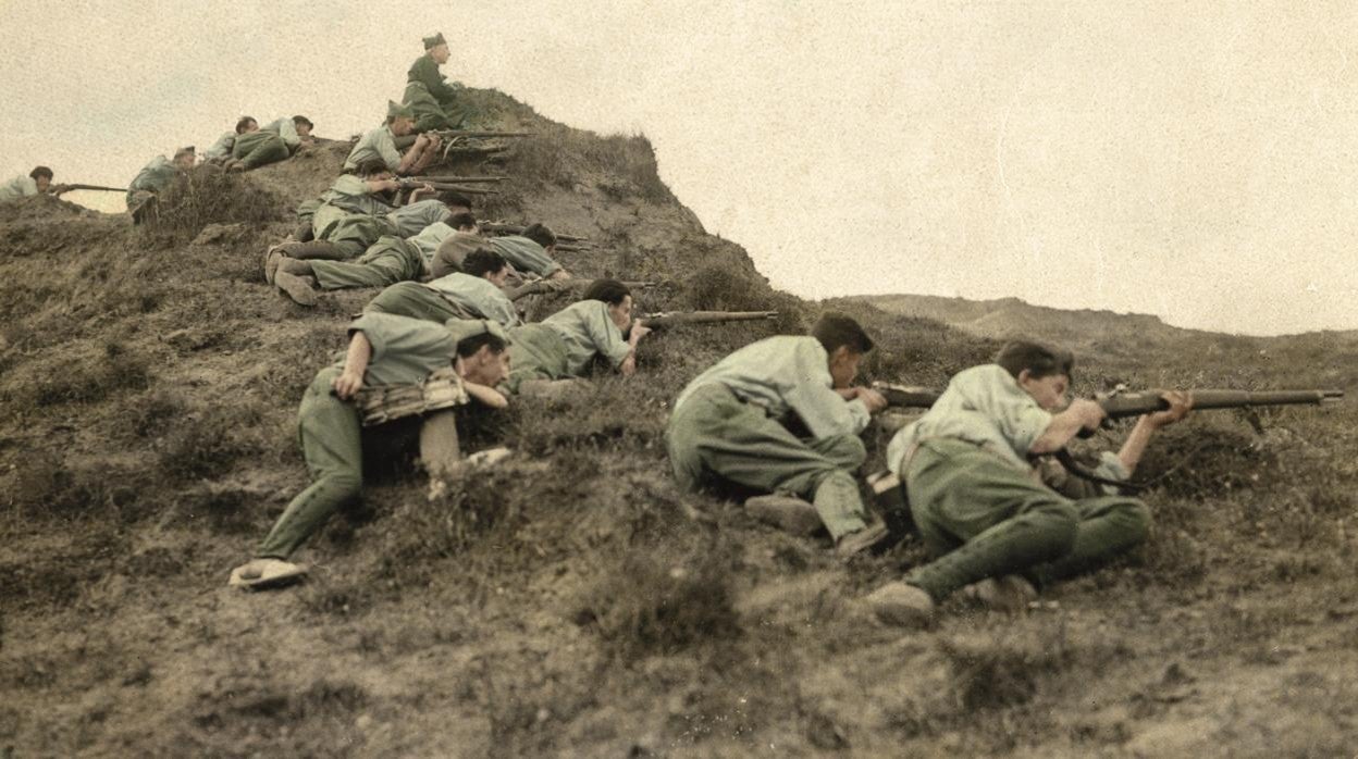 Detalle de la portada del libro 'La Guerra Civil en el norte'