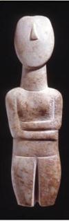 Figura de las Cícladas, alrededor de 2700-2500 a. C.