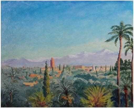'Las montañas del Atlas desde Marrakech'