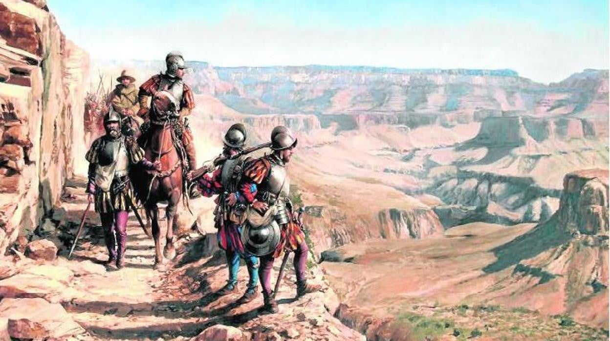 Juan de Oñate en la conquista del Colorado, por Ferrer-Dalmau