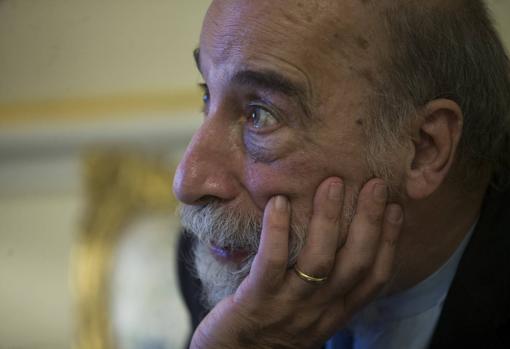 Raúl Zurita, durante la entrevista