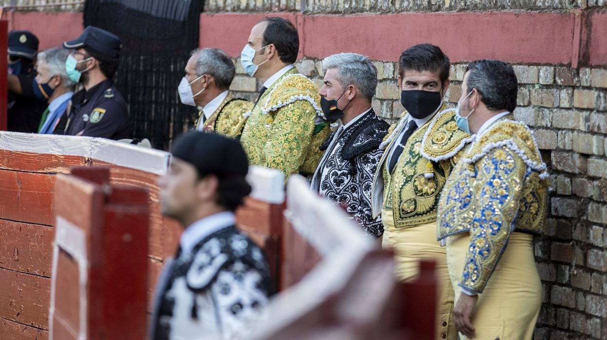 Corrida de toros. Fiesta colombinas. Plaza de toros de la Merced.