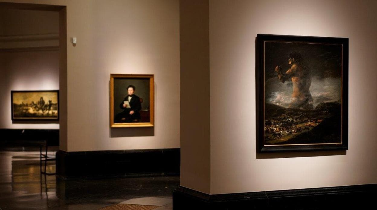 En primer término, a la derecha, 'El Coloso', obra que vuelve a ser atribuida a Goya