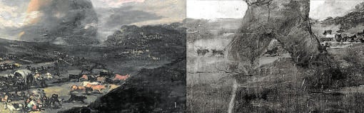 Manuela Mena criticaba la anatomía de los toros y la composición. Carlos Foradada puso en valor la similar escena del ‘Duelo a garrotazos’, original que fotografió Laurent