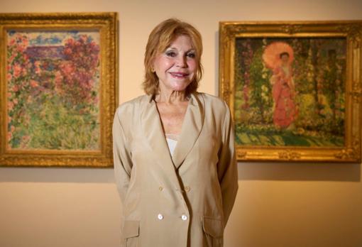 Carmen Thyssen, en las salas del Museo Thyssen donde se exhibe su colección