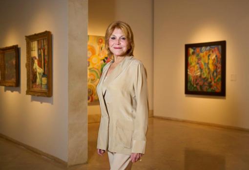 Carmen Thyssen, en las salas del Museo Thyssen donde se exhibe su colección