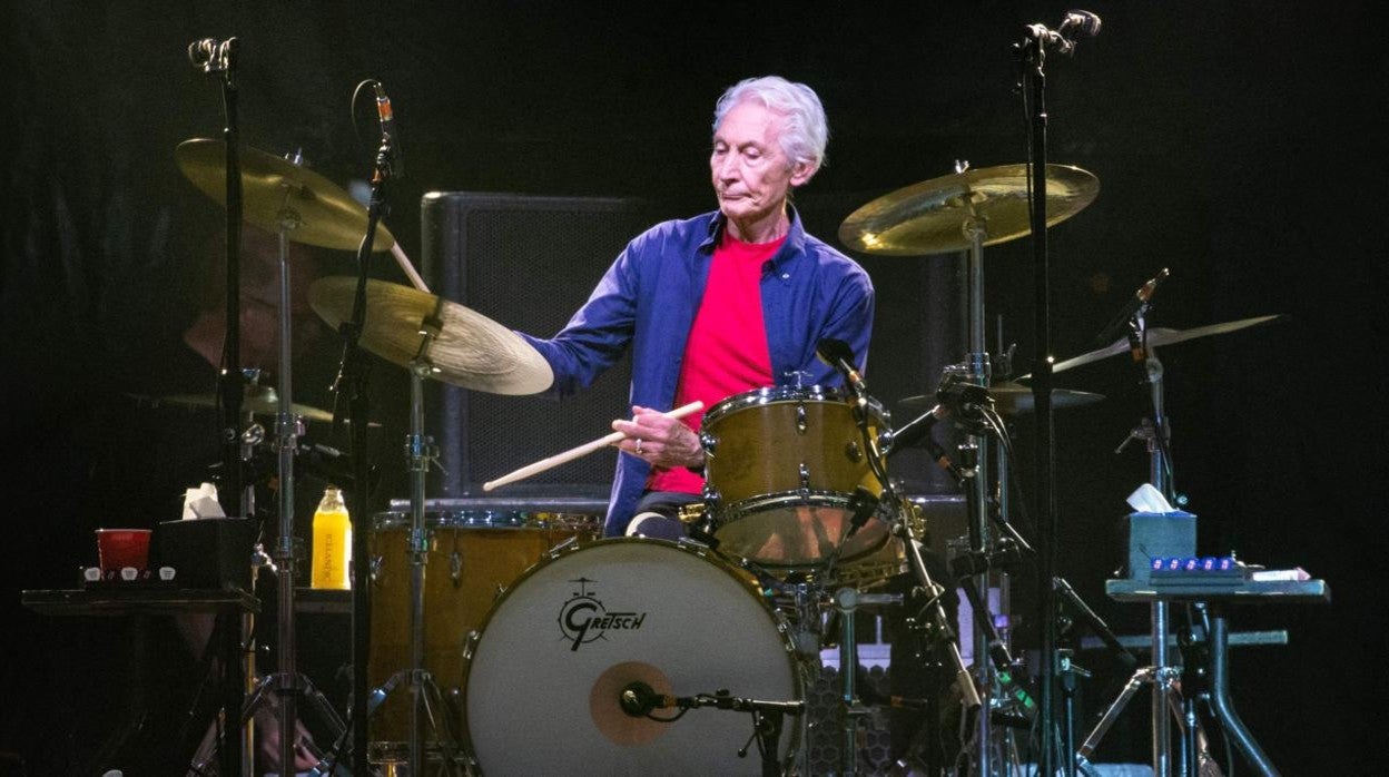 Charlie Watts, en un concierto con los Stones en 2019 en Houston (Texas)