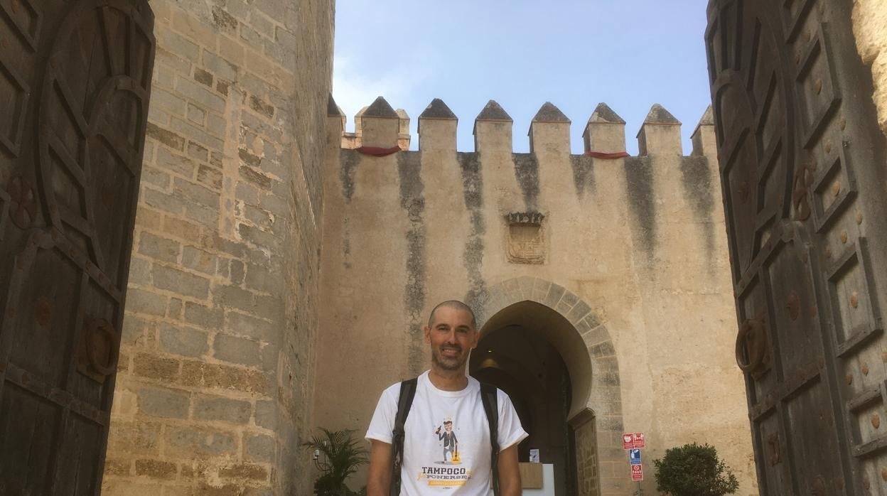 Daniel Pinilla, en el Castillo de San Marcos de El Puerto.