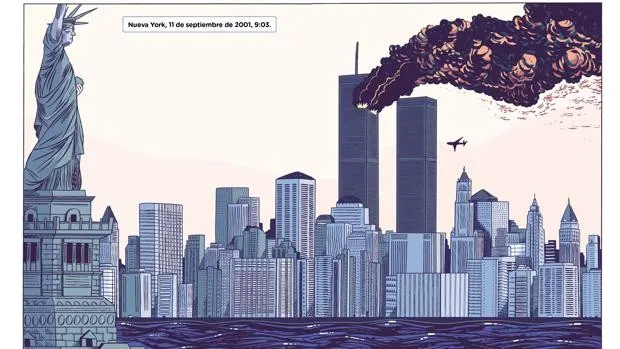 El atentado del 11-S en viñetas