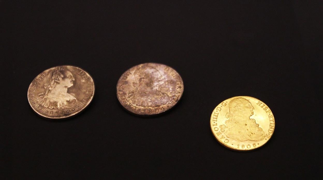 Monedas de la fragata Nuestra Señora de las Mercedes