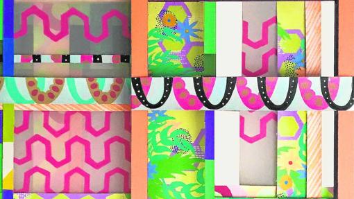 Uno de los 'collages' de Diana Velásquez