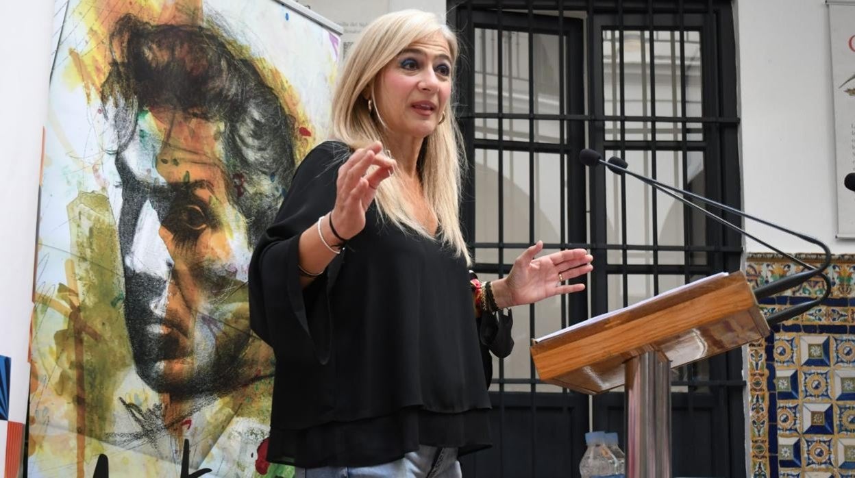 La consejera Patricia del Pozo, este lunes en la sede del Instituto Andaluz del Flamenco