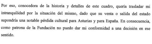 Escrito de Berta Piñán a Gregorio Peña