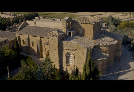 Vista del monasterio de Santa María de Sigena
