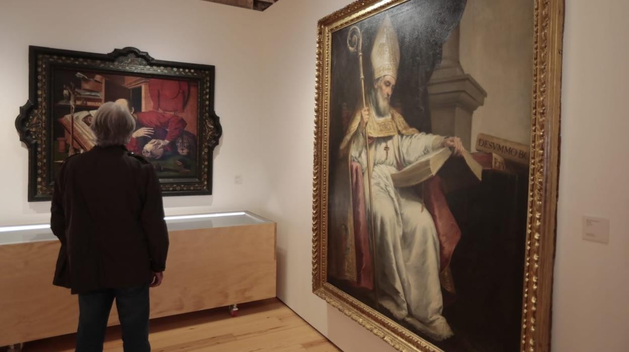 El 'San Isidoro' de Murillo de la sala capitular de la Catedral se puede ver a ras de suelo en la exposición