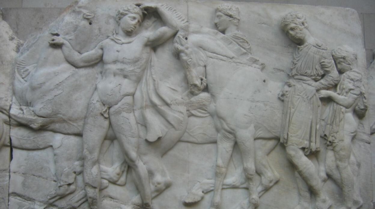 Parte del frisos perteneciente al Partenón que se encuentran en el Museo Británico