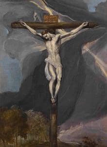 Vista completa de 'Cruzifixión', del Greco
