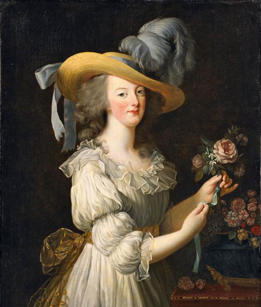 Elisabeth Vigée Le Brun. María Antoineta con traje de muselina. 1783. Museo de Versalles.