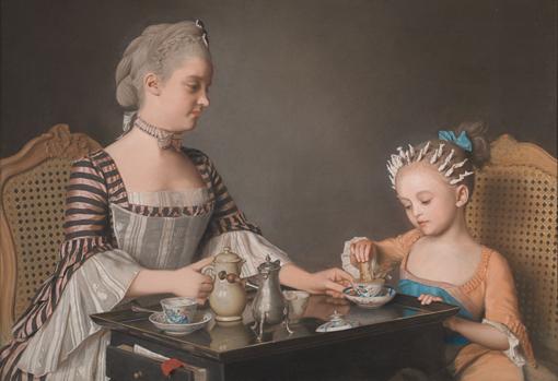 Jean-Etienne Liotard. El desayuno de la familia Lavergne. 1754. National Gallery. Londres.