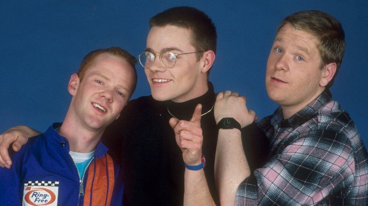 Steve Bronski (derecha), junto a Jimmy Somerville y Larry Steinbachek