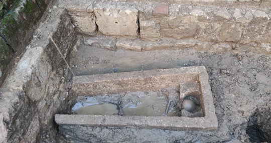 La tumba antropomorfa descubierta en San Zoilo