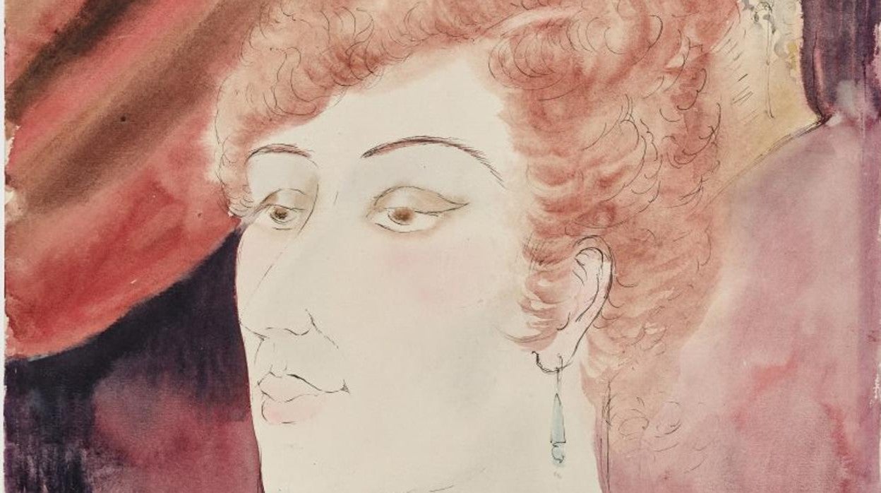 'Lady in the Lodge', de Otto Dix. Detalle