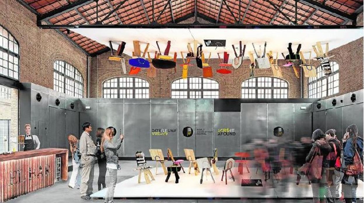 Infografía de una de las sedes del ‘World Design Street Festival’, en Valencia