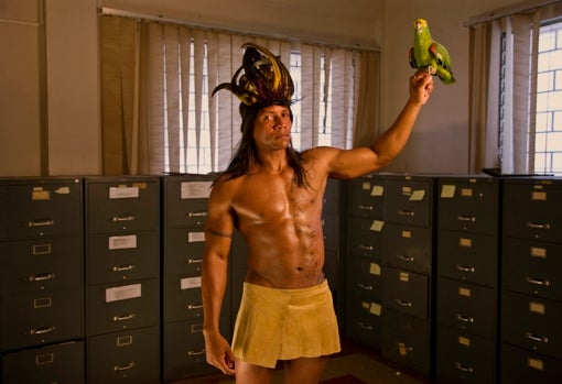 Obra de la serie 'Ensayando la postura nacional'