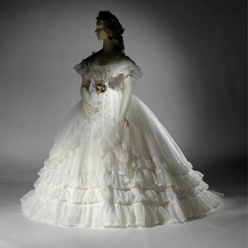 Vestido de novia. Hacia 1864. Metropolitan Museum. Nueva York