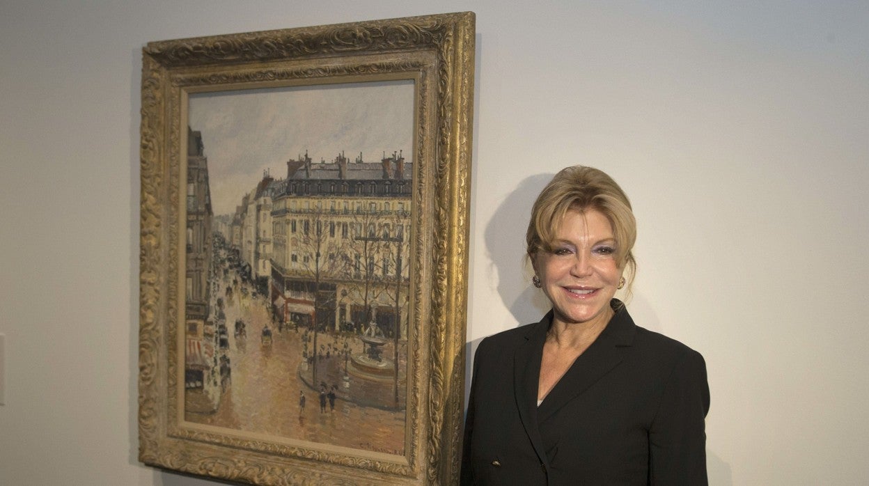 El cuadro de Pissarro, colgado en el apartamento de Lilly Cassirer en Berlín (hacia 1930)