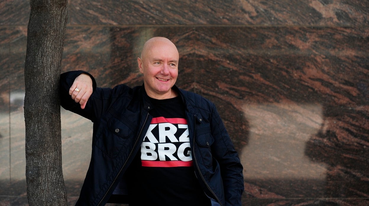 El escritor Irvine Welsh, durante una visita a Barcelona