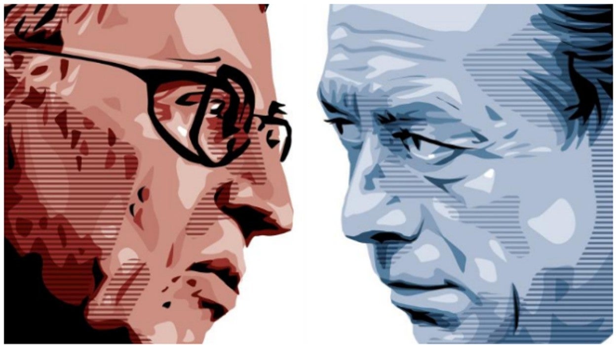 Jean Paul Sartre y Albert Camus