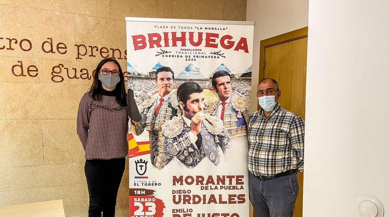 Mónica Pelegrina y José Luis Viejo, en la presentación del cartel