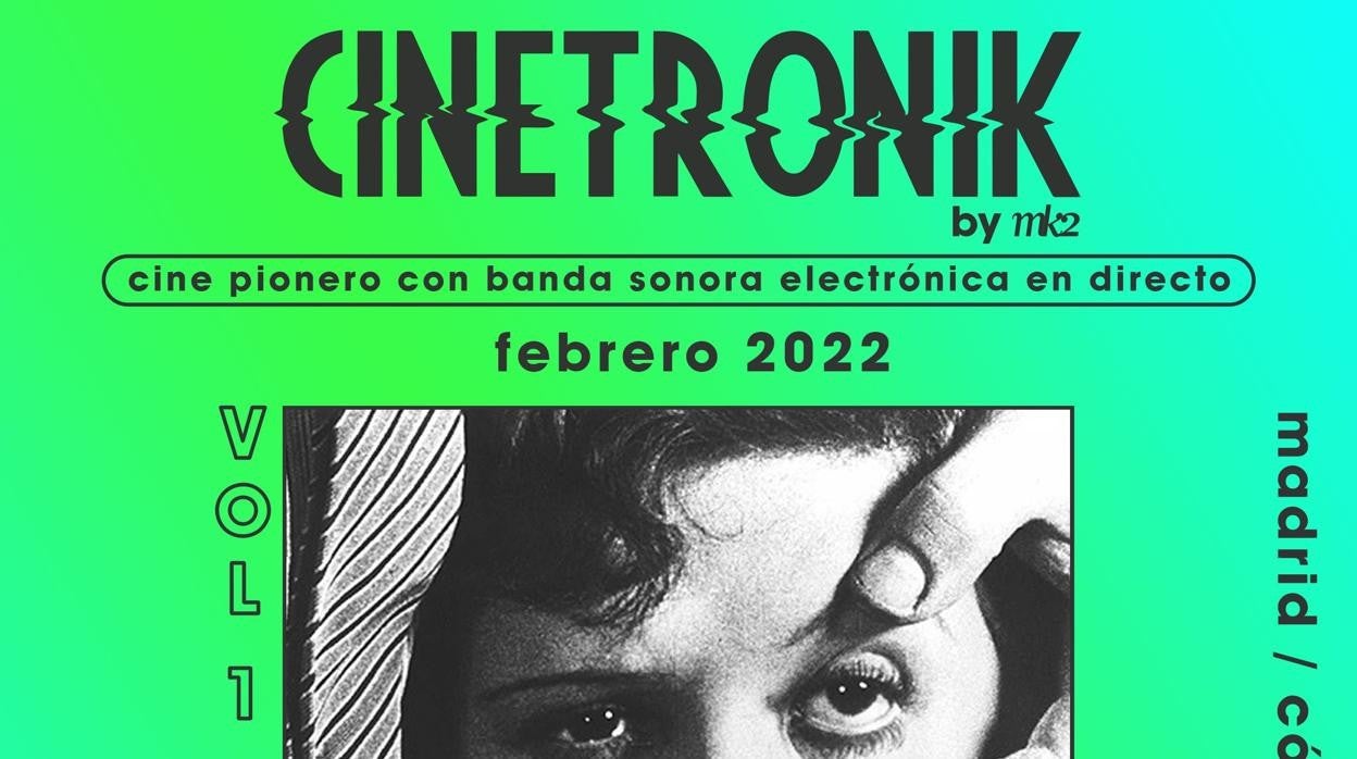 Un detalle del cartel de la primera sesión del 'Cinetronik'