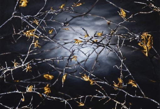 Detalle de una de las obras de 'Falada', de Philipp Fröhlich, en el estand de Juana de Aizpuru