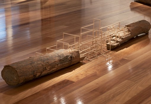 Pieza de Rodrigo Arteaga, presente en el estand de AFA